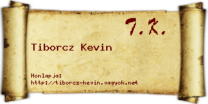 Tiborcz Kevin névjegykártya
